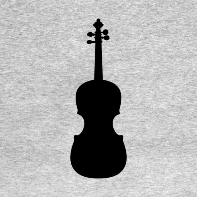 Violin vector silhouette by Redbooster